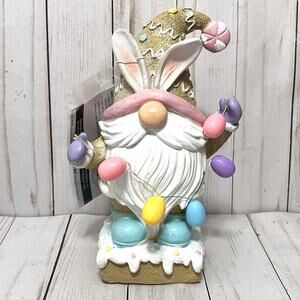 Easter Holiday Lighted Gnome Tabletop Decor Battery Operated Easter Decor